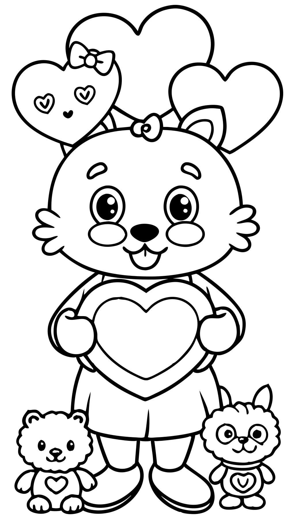 preschool valentines day coloring pages